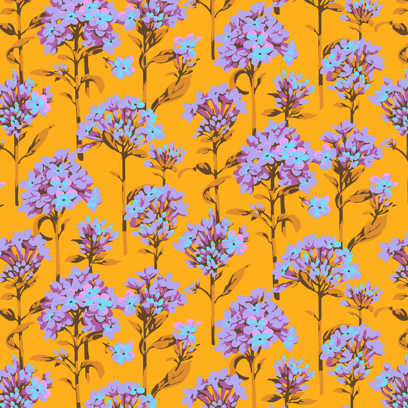 PRE-Order Kaffe Fassett February 2027 Collective- Phlox PWMD004.GOLD- Half Yard