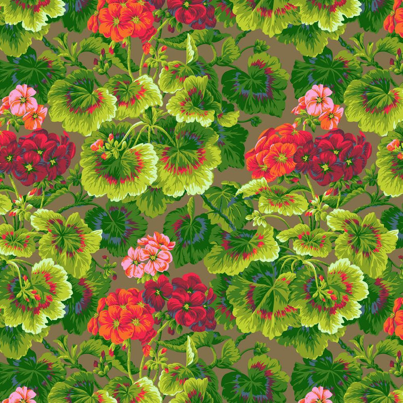 PRE-Order Kaffe Fassett February 2027 Collective- Geranium PWPJ007.TOBACCO- Half Yard