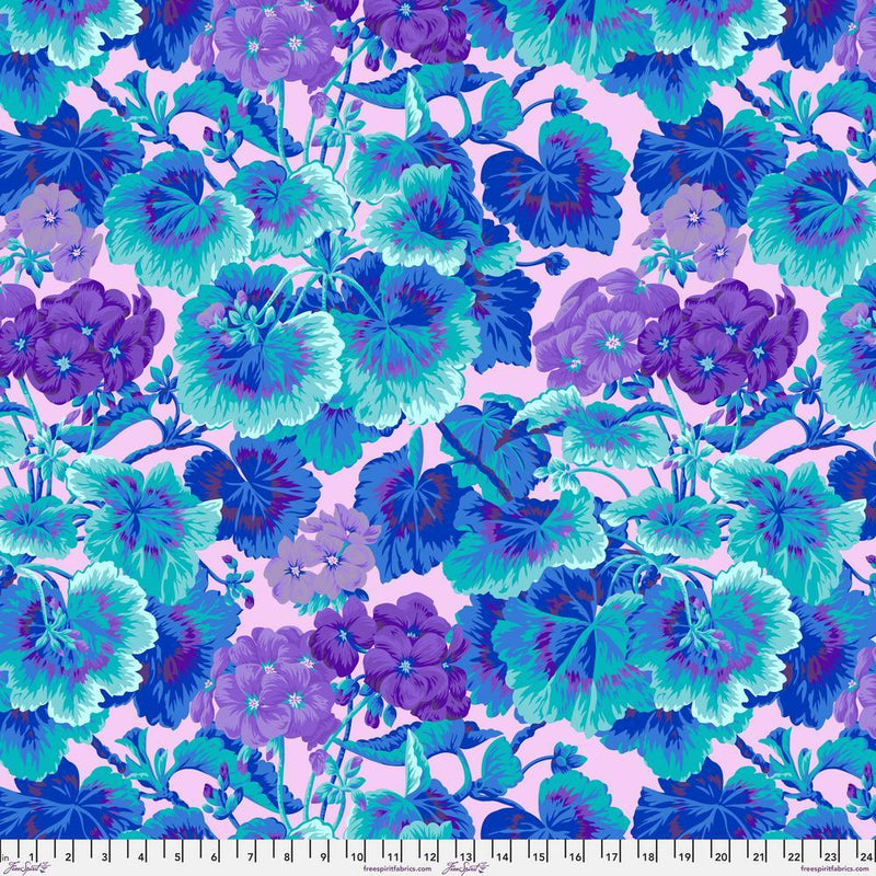 PRE-Order Kaffe Fassett February 2027 Collective- Geranium PWPJ007.TURQUOISE- Half Yard