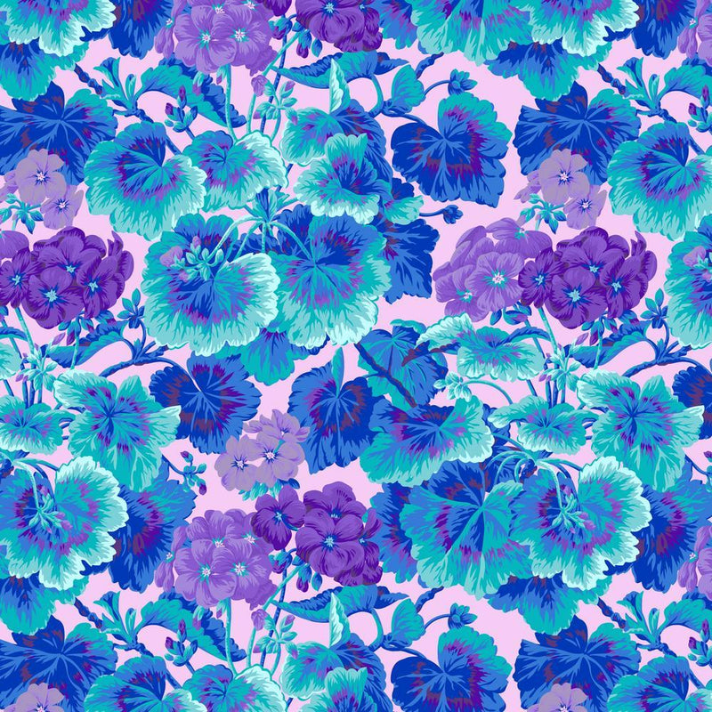 PRE-Order Kaffe Fassett February 2027 Collective- Geranium PWPJ007.TURQUOISE- Half Yard