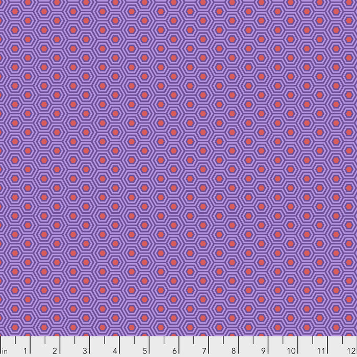Tula Pink- True Colors Hexy- PWTP150.FIREFISH- Half Yard