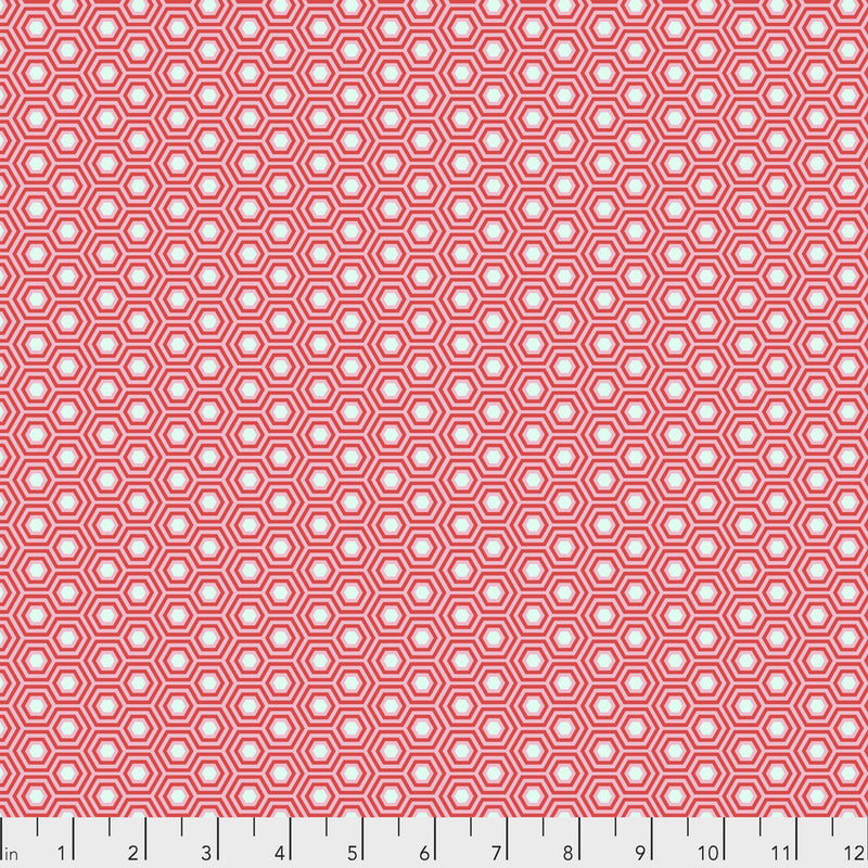 Tula Pink- True Colors Hexy- PWTP150.FLAMINGO- Half Yard