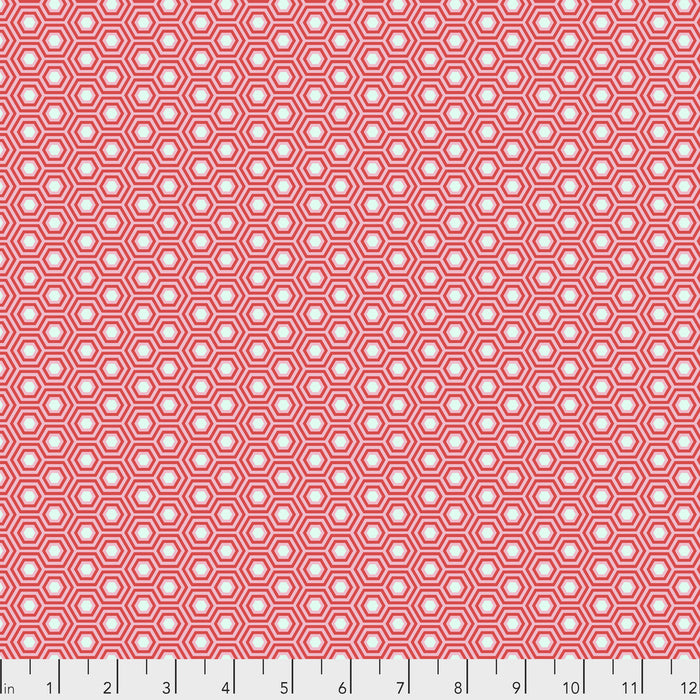 Tula Pink- True Colors Hexy- PWTP150.FLAMINGO- Half Yard