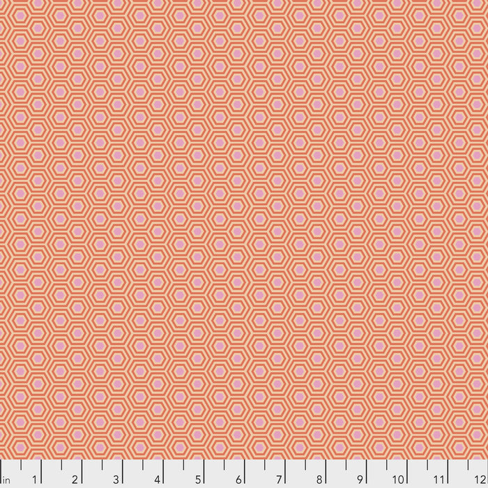 Tula Pink- True Colors Hexy- PWTP150.PEACHBLOSSOM- Half Yard