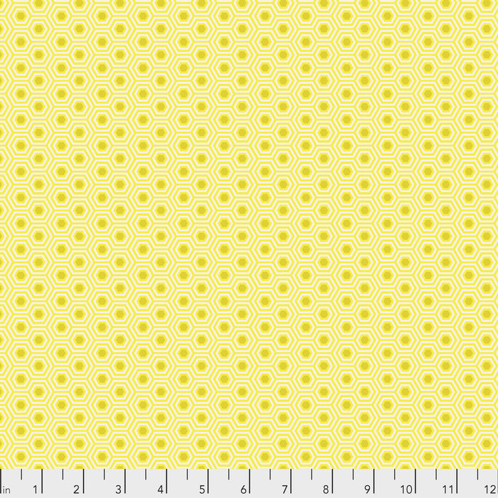 Tula Pink- True Colors Hexy- PWTP150.SUNSHINE- Half Yard
