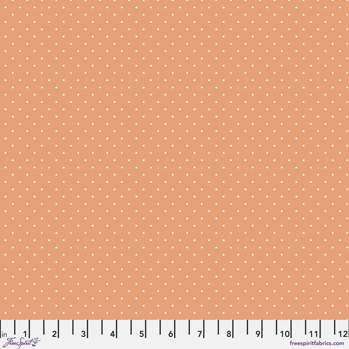 Tula Pink Tiny True Colors- Tiny Dots- PWTP185.PEACHY- Half Yard