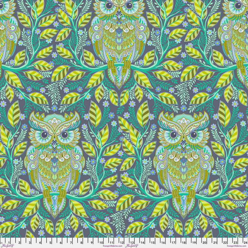 Tula Pink Full Moon Forest II- Hootie Patooie PWTP244.STARLIGHT- Half Yard- April 2025