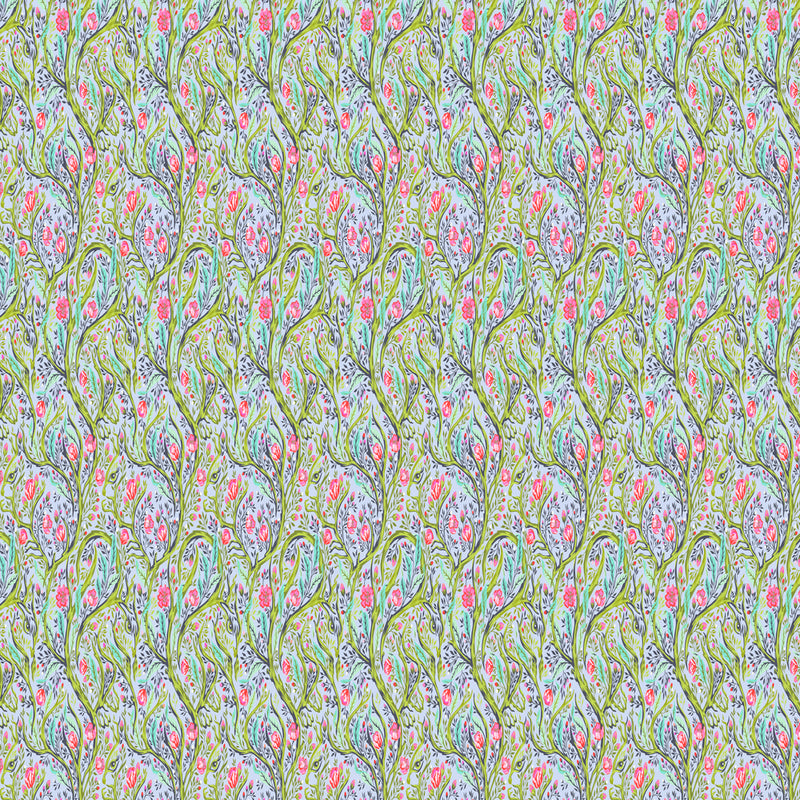 Tula Pink Full Moon Forest II- Branch Manager PWTP247.STARLIGHT- Half Yard- April 2025