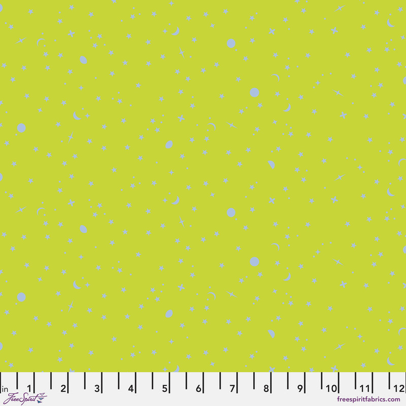 Tula Pink True Colors 2025- Space Sprinkles PWTP254.LIGHTNINGBUG- Half Yard- April 2025