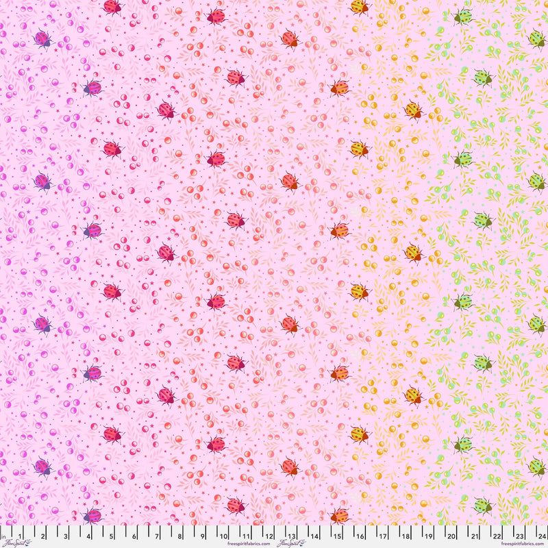 PRE-Order Tula Pink- Down to Earth- Spot On PWTP296.AFTERGLOW- Half Yard- March 2027
