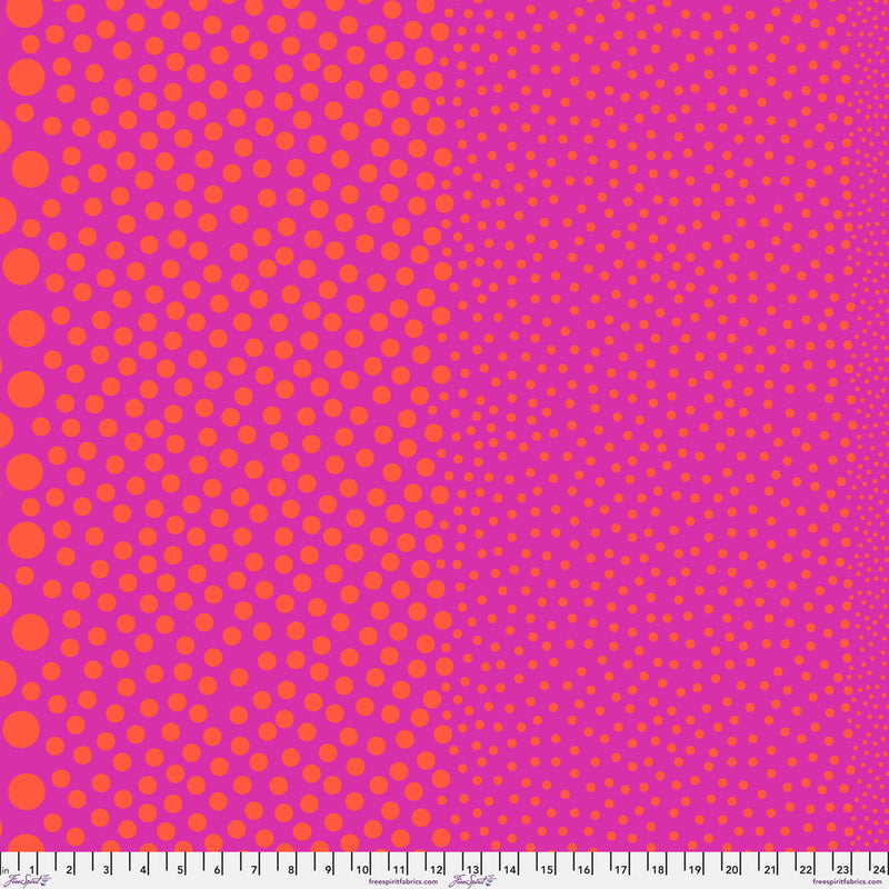 Tula Pink True Color- Stones PWTP299.PINKERBERRY- Half Yard- March 2027
