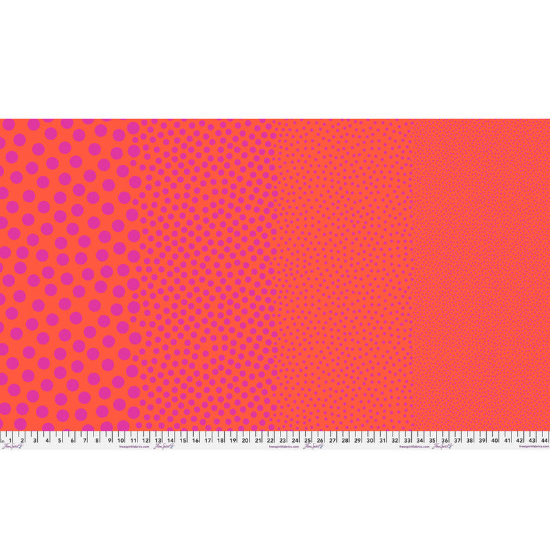 Tula Pink True Color- Stones PWTP299.TOMATO- Half Yard- March 2027