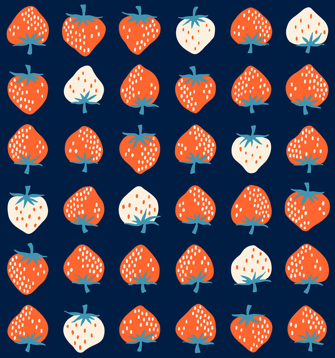 PRE-ORDER Strawberry by Kimberly Kight- Strawberry Navy RS3084 23 - Half Yard- May 2025