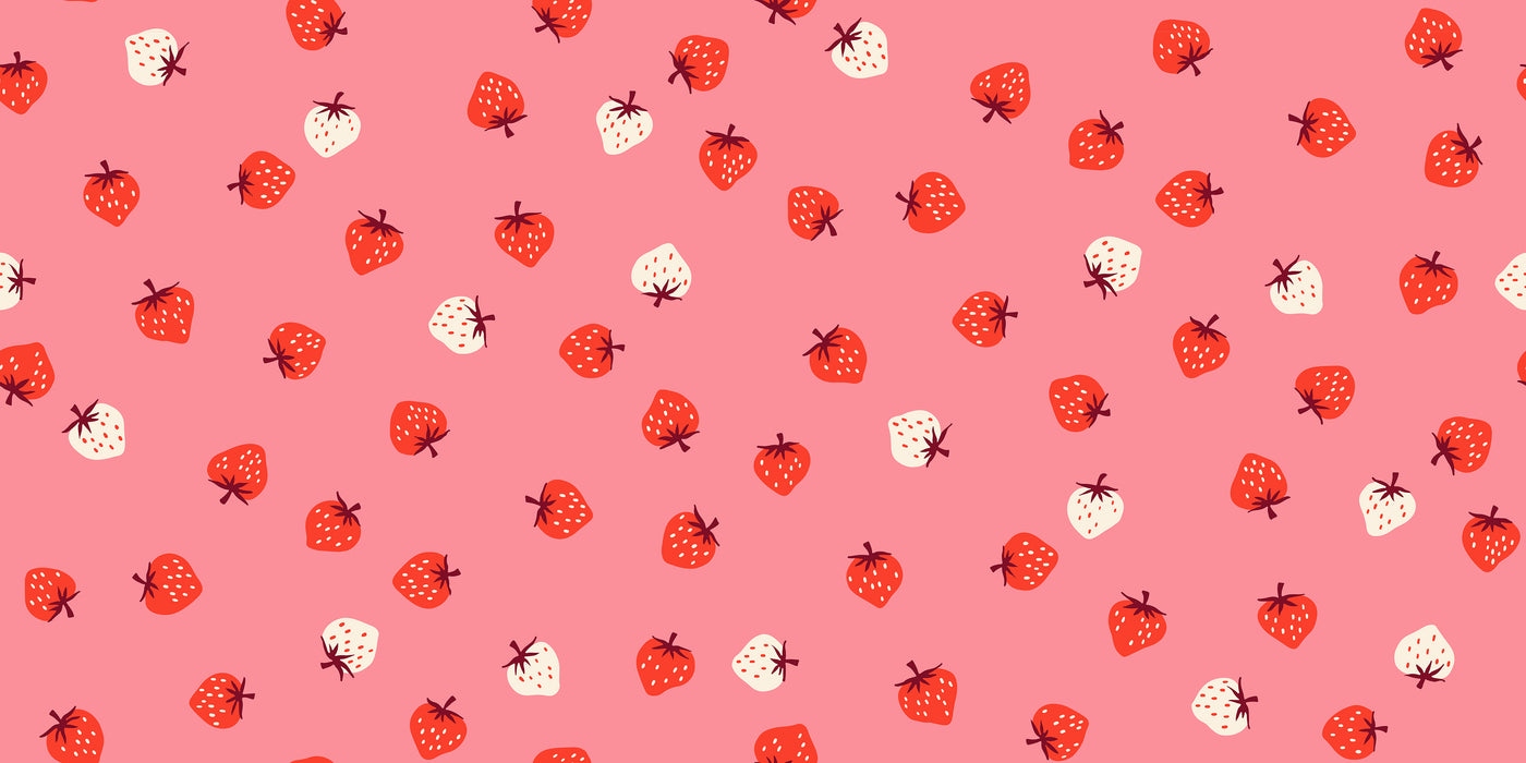 PRE-ORDER Strawberry by Kimberly Kight- Strawberry Sorbet RS3085 16- Half Yard- May 2025