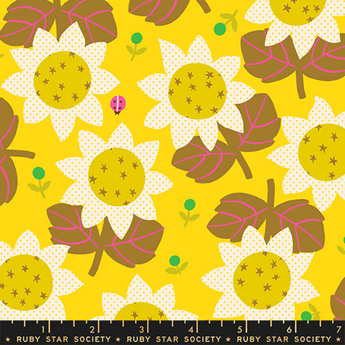 PRE-Order Daisy Days by Alexia Marcella Abegg- RS 4173 12 Sunshine- Half Yard- April 2027