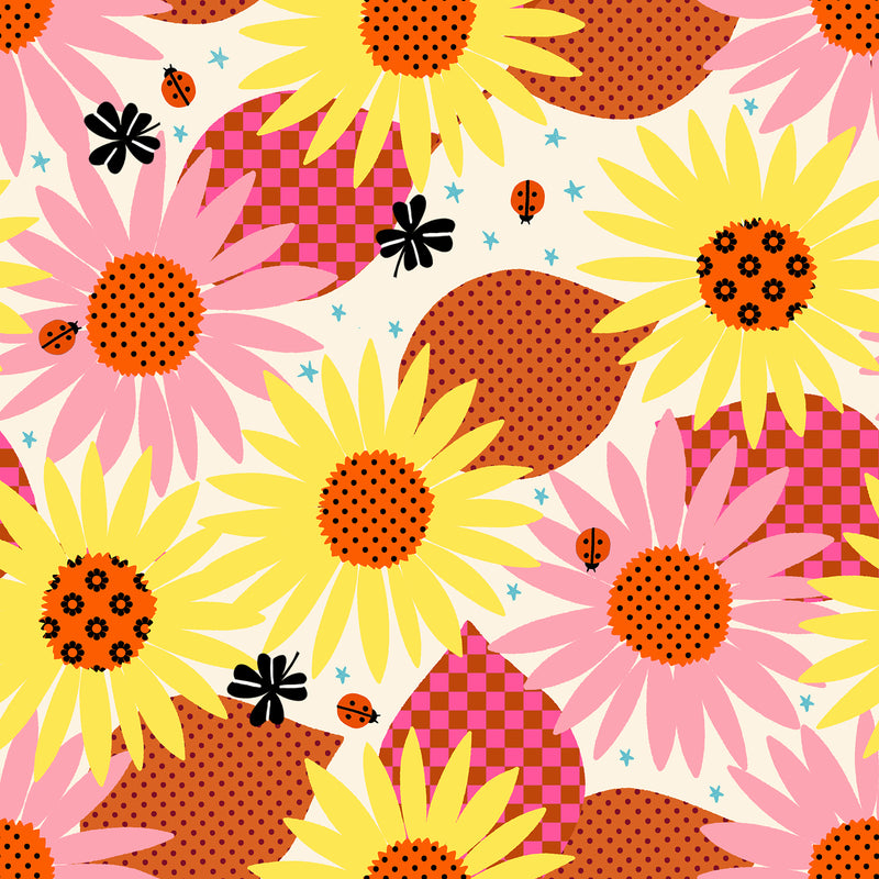 PRE-Order Daisy Days by Alexia Marcella Abegg- RS 4174 11 Natural- Half Yard- April 2027