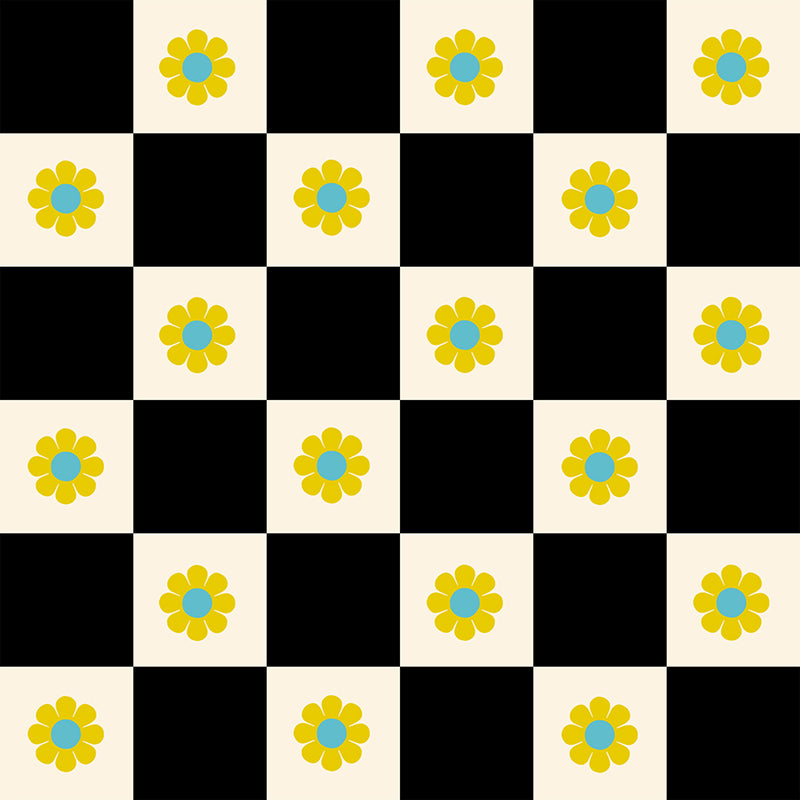 PRE-Order Daisy Days by Alexia Marcella Abegg- RS 4178 15 Black- Half Yard- April 2027