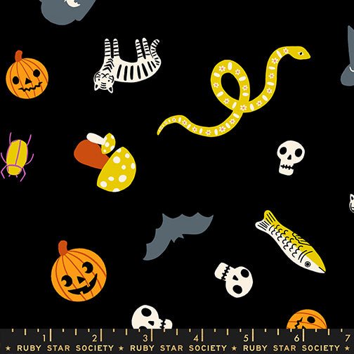 PRE-ORDER Boo Valley by Alexia Marcella Abegg- RS 4195 16 Black - Half Yard- June 2027