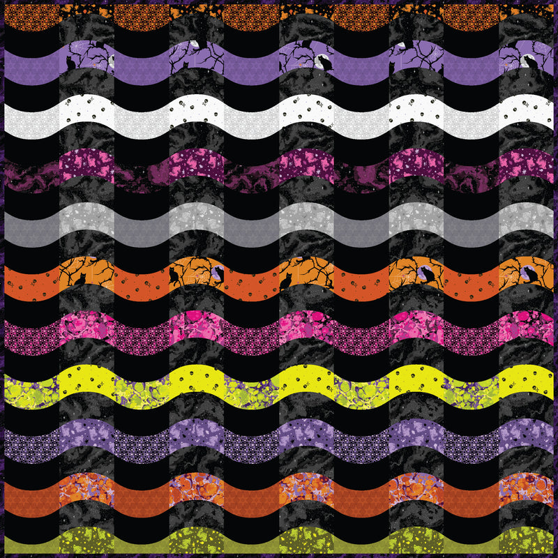 PRE-Order Ripple Chips Dark Quilt Kit featuring Enchanter by Libs Elliott- April 2027