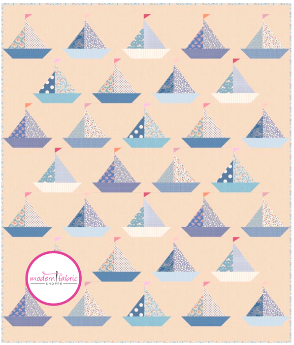 PRE-ORDER Tilda- Creating Memories Summer Collection Collection- Sailboat Quilt Kit- June 2024