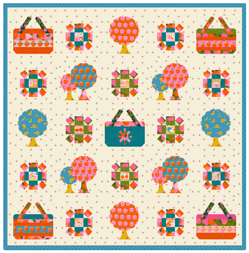 PRE-Order Melody Miller- Sparkle Picnic Quilt Kit featuring Sparkle Shopper- March 2027
