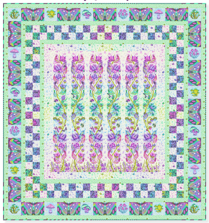 PRE-ORDER Tula Pink- Down to Earth- Glow Up-Daybreak Quilt Kit- March 2027