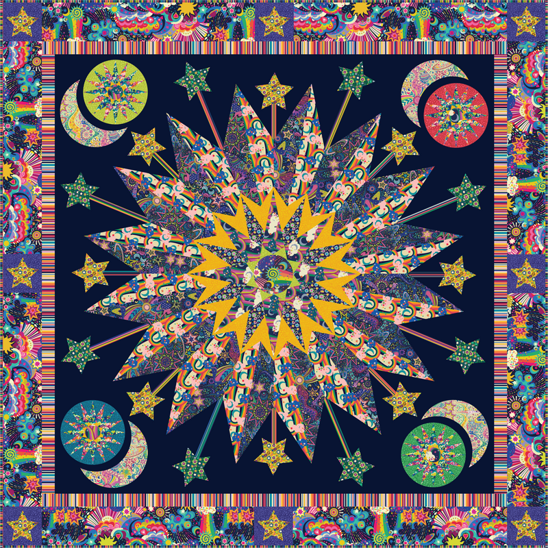 PRE-Order Sally Kelly- Shooting Star Quilt Kit featuring Cosmos- November 2026