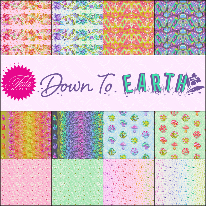 PRE-Order Tula Pink Down to Earth- Half Yard Bundle- March 2027