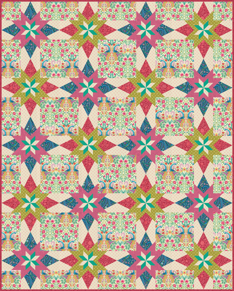 PRE-Order Crystal Manning- Noel Quilt Kit featuring Tilbury Garden- March 2027