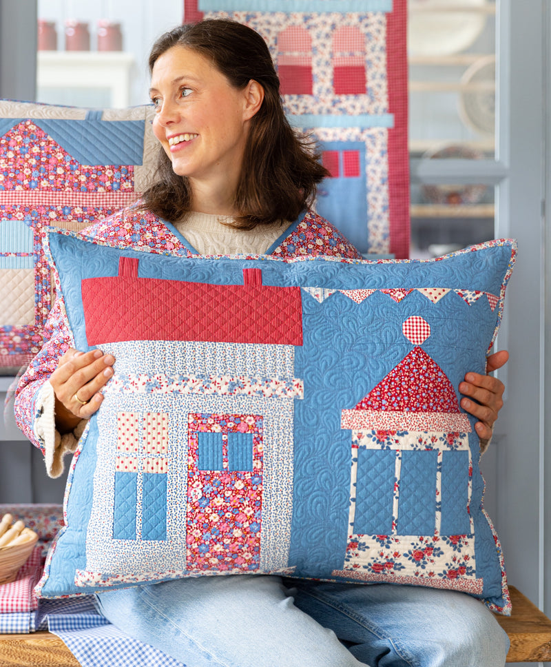 PRE-Order Tilda- Village Life Pillow Kit- House/ Kiosk BLUE featuring Village Life- October 2026
