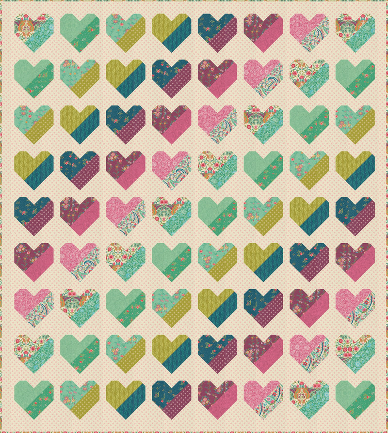 PRE-Order Crystal Manning- Hearty Quilt Kit featuring Tilbury Garden- March 2027