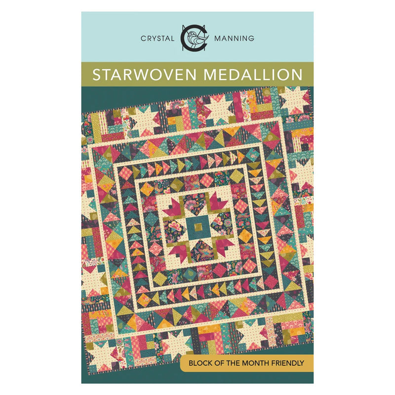 Starwoven Medallion Quilt Pattern By Crystal Manning