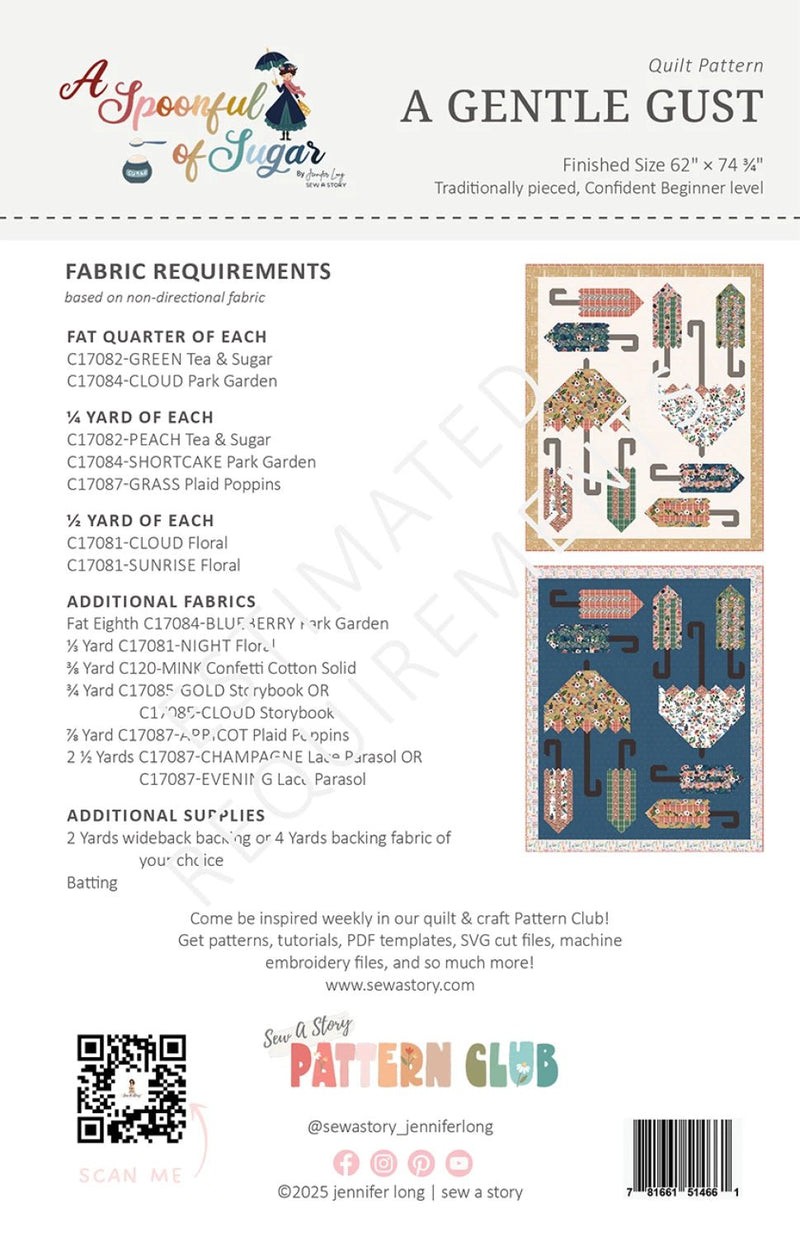 A Gentle Gust Quilt Pattern By Jennifer Long - Modern Fabric Shoppe