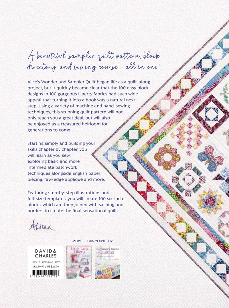 Alice's Wonderland Sampler Quilt Book - 100 Quilt Blocks - Modern Fabric Shoppe