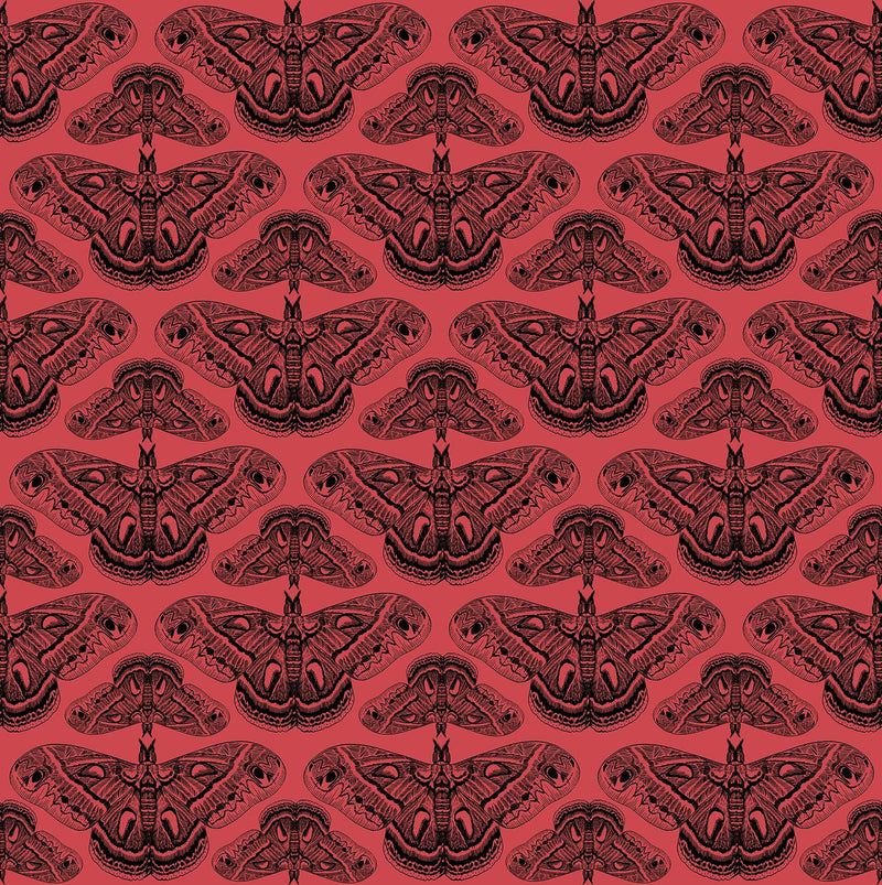 Anna Maria Textiles- Indelible Ink- Cecropia Moth AMT1008-23L Half Yard- March 2026 - Modern Fabric Shoppe