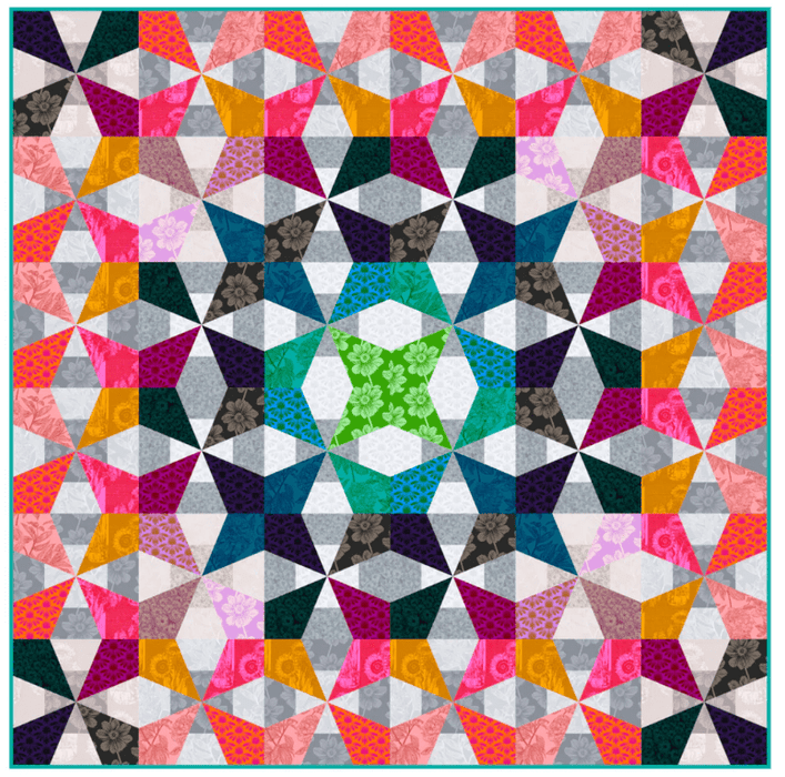 Anna Maria Textiles - Indelible Mix Quilt Kit featuring Indelible Soft - July 2025 - Modern Fabric Shoppe