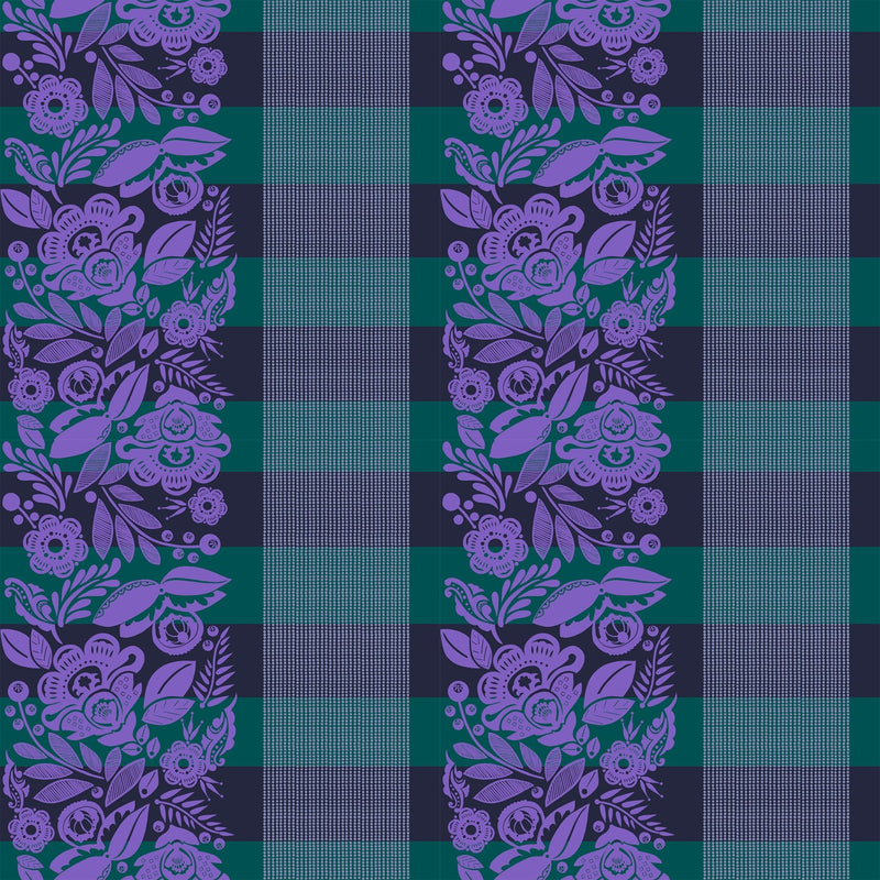 Anna Maria Textiles - Perennial Border - 108" Wide Back Festival BAMT141 - 82 - Ocean Half Yard - September 2025 - Modern Fabric Shoppe