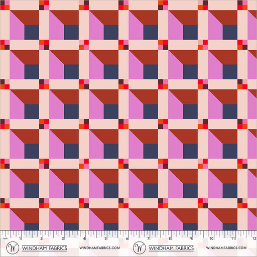Annabel Wrigley- Happy Place- Window 55376D-9 Blush- Half Yard- August 2026 - Modern Fabric Shoppe