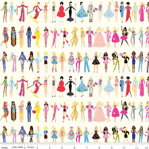 Barbie World by Riley Blake Designs- Barbie Dolls- C15021-CREAM- March 2024 - Modern Fabric Shoppe