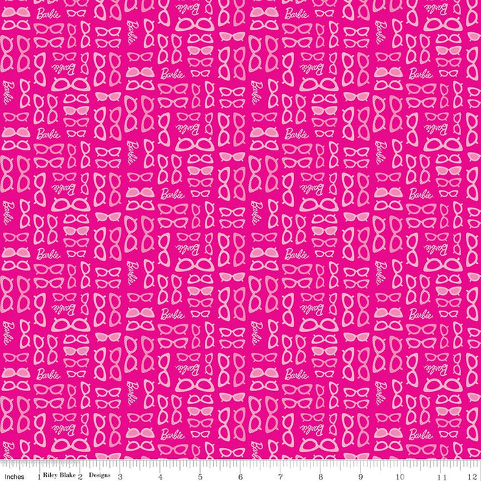 Barbie World by Riley Blake Designs- Barbie Glasses- C15025-HOTPINK- March 2024 - Modern Fabric Shoppe