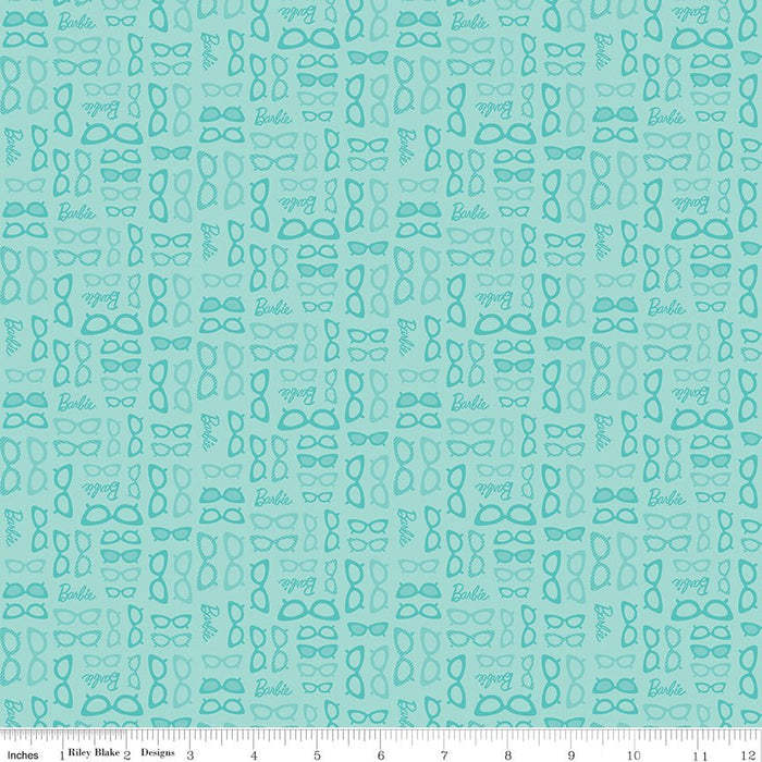 Barbie World by Riley Blake Designs- Barbie Glasses- C15025-TEAL- March 2024 - Modern Fabric Shoppe