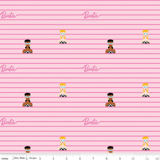 Barbie World by Riley Blake Designs- Barbie Stripe Power- C15022-PINK- March 2024 - Modern Fabric Shoppe