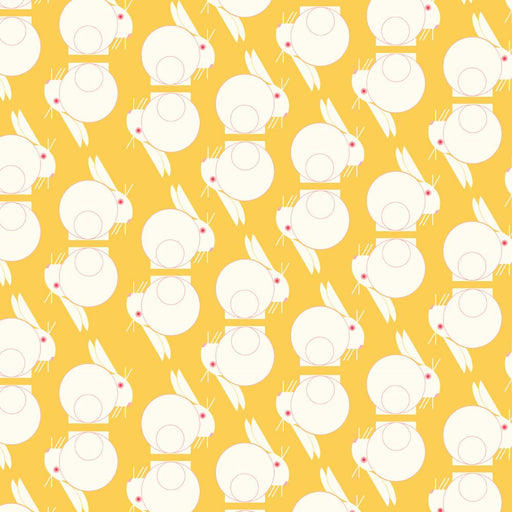 Best Friends by Charley Harper - Bunny Stagger Sunshine CH - 385 - Half Yard - Modern Fabric Shoppe