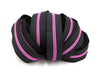 Black - #5 Pink Nylon Coil Zipper Tape - *Not By Annie - Modern Fabric Shoppe