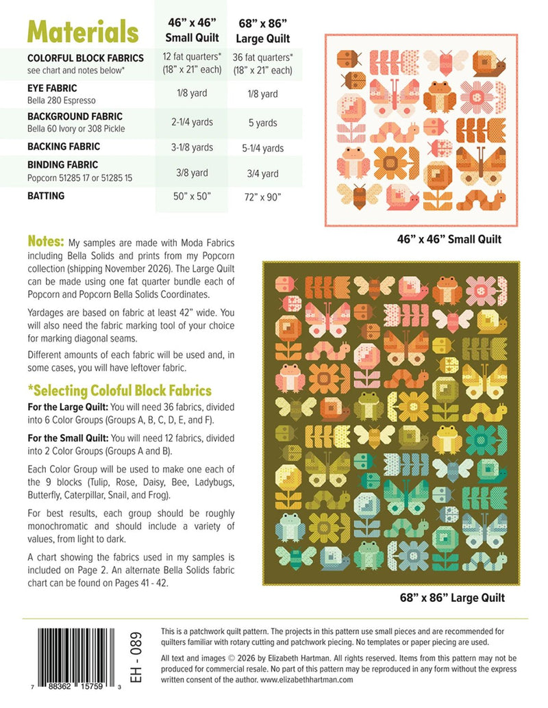 Busy Backyard Quilt Pattern By Elizabeth Hartman - Modern Fabric Shoppe