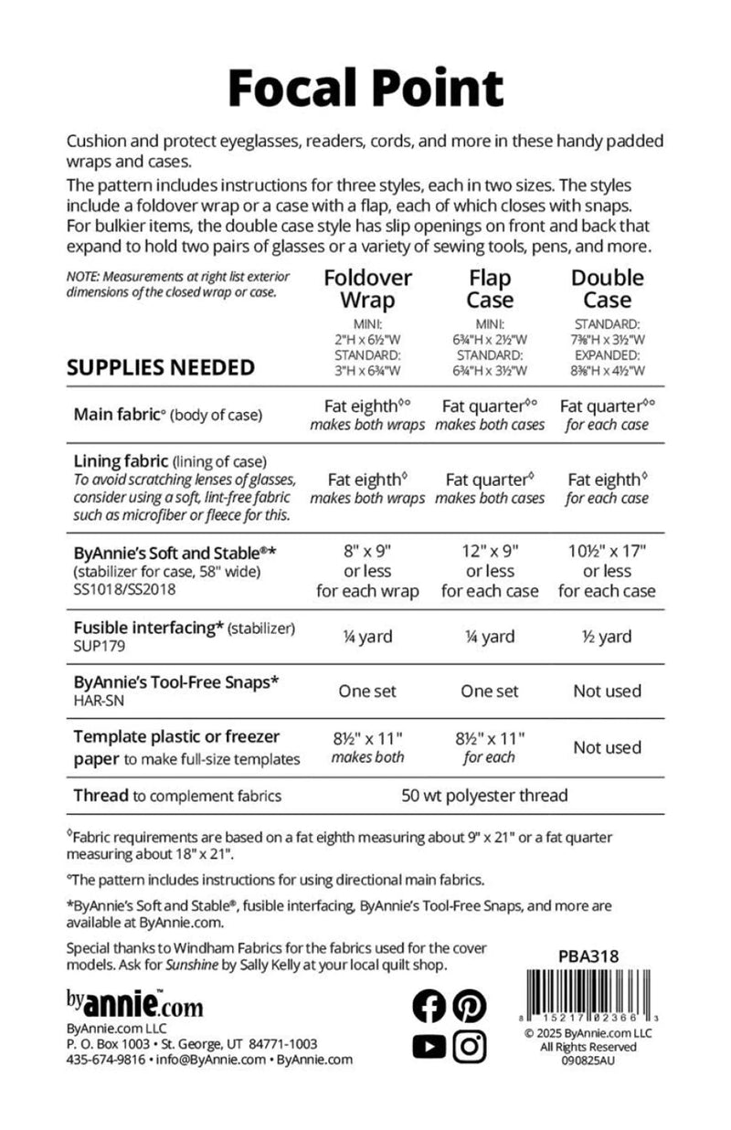 By Annie - Focal Point Pattern - Modern Fabric Shoppe