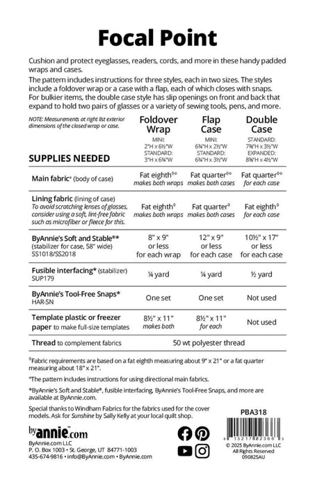 By Annie - Focal Point Pattern - Modern Fabric Shoppe