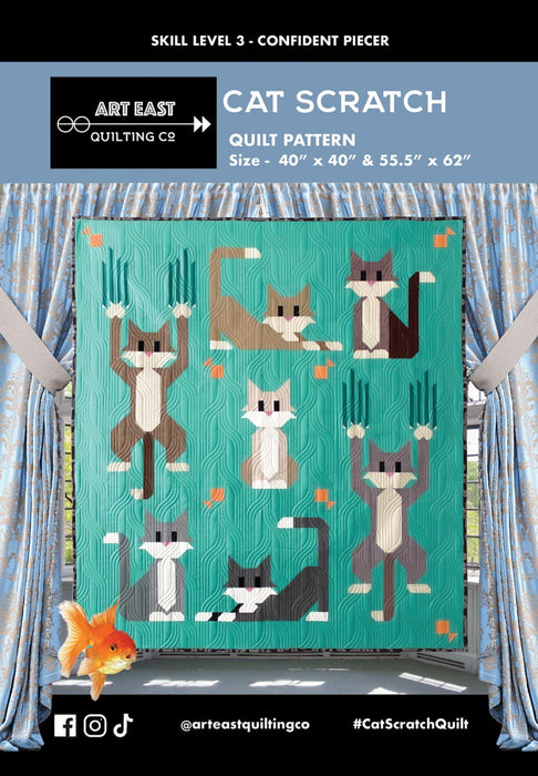 Cat Scratch Quilt Pattern By Art East Quilting Co. - Modern Fabric Shoppe