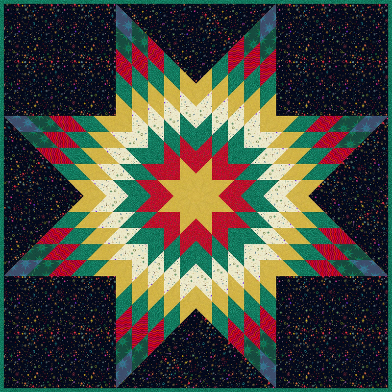 PRE-Order Sally Kelly- Celestial Lonestar Quilt Kit featuring Celestial Skies- May 2027