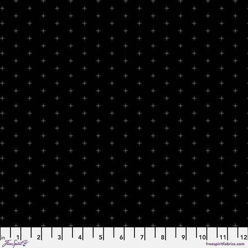 Chromatics - Cross Stitch PWFS059.BLACK - Half Yard - Modern Fabric Shoppe